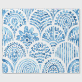 Naadloos marokkaans patroon.  tegel. Blauw Cadeaupapier (Vlak)