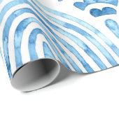 Naadloos marokkaans patroon.  tegel. Blauw Cadeaupapier (Rol Hoek)