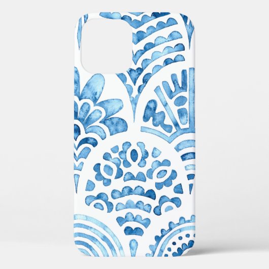 Naadloos marokkaans patroon. tegel. Blauw Case-Mate iPhone Case (Achterkant)