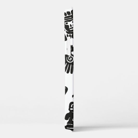 Naadloos  maya patroon. Zwart-witte eth Case-Mate iPhone Case (Achterkant / Rechts)