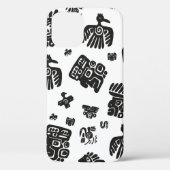 Naadloos  maya patroon. Zwart-witte eth Case-Mate iPhone Case (Achterkant)