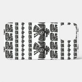 Naadloos  maya patroon. Zwart-witte eth Case-Mate iPhone Case (Achterkant (horizontaal))