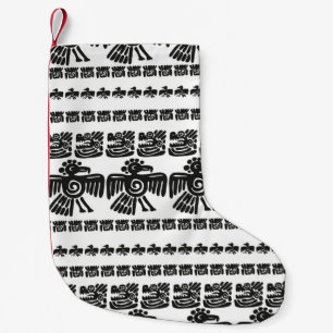 Naadloos maya patroon. Zwart-witte eth Kleine Kerstsok