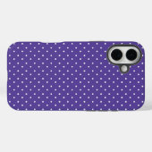Naadloos medium paarse stippenpatroon Case-Mate iPhone case (Achterkant (horizontaal))