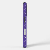 Naadloos medium paarse stippenpatroon Case-Mate iPhone case (Achterkant / Rechts)