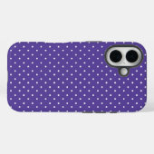Naadloos medium paarse stippenpatroon Case-Mate iPhone case (Achterkant (horizontaal))