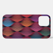 Naadloos, meerkleurig golvend patroon Case-Mate iPhone case (Achterkant (horizontaal))