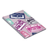 , naadloos, met de hand getekend patroon met oud g notitieboek (Rechterzijde)