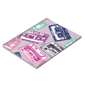 , naadloos, met de hand getekend patroon met oud g notitieboek (Linkerzijde)