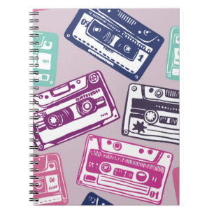 , naadloos, met de hand getekend patroon met oud g notitieboek