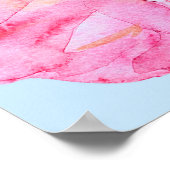 Naadloos met de hand getekend waterverf patroon me poster (Hoek)