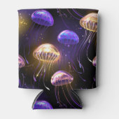 Naadloos met gloeiende kwal blikjeskoeler (Voorkant)