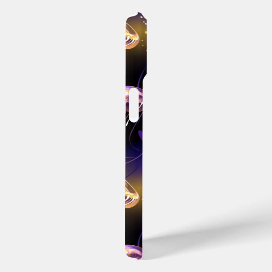 Naadloos met gloeiende kwal Case-Mate iPhone case (Achterkant / Rechts)