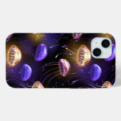 Naadloos met gloeiende kwal Case-Mate iPhone case (Achterkant (horizontaal))