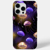 Naadloos met gloeiende kwal Case-Mate iPhone case (Achterkant)