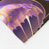 Naadloos met gloeiende kwal fleece deken (Hoek)