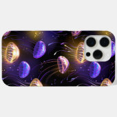 Naadloos met gloeiende kwallen Case-Mate iPhone case (Achterkant (horizontaal))