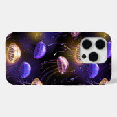 Naadloos met gloeiende kwallen Case-Mate iPhone case (Achterkant (horizontaal))