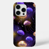 Naadloos met gloeiende kwallen Case-Mate iPhone case (Achterkant)