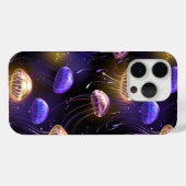 Naadloos met gloeiende kwallen Case-Mate iPhone case (Achterkant (horizontaal))