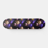 Naadloos met gloeiende kwallen persoonlijk skateboard (Horizontaal)