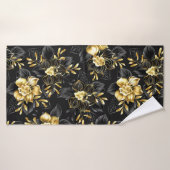 Naadloos met sieraden orchideeën badhanddoek (Badhanddoek)