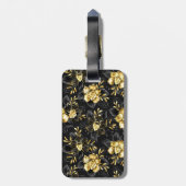Naadloos met sieraden orchideeën bagagelabel (Achterkant verticaal)