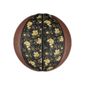 Naadloos met sieraden orchideeën basketbal (Verticaal)