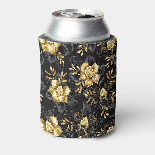 Naadloos met sieraden orchideeën blikjeskoeler (Blikje Achterkant)