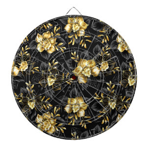 Naadloos met sieraden orchideeën dartbord