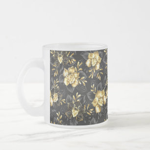 Naadloos met sieraden orchideeën matglas koffiemok