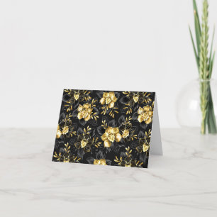 Naadloos met sieraden orchideeën notitiekaartje