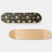 Naadloos met sieraden orchideeën persoonlijk skateboard (Horizontaal)