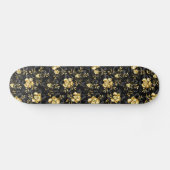 Naadloos met sieraden orchideeën persoonlijk skateboard (Horizontaal)