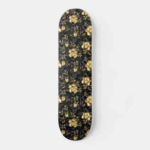 Naadloos met sieraden orchideeën persoonlijk skateboard