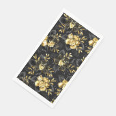 Naadloos met sieraden orchideeën servet (Hoek)