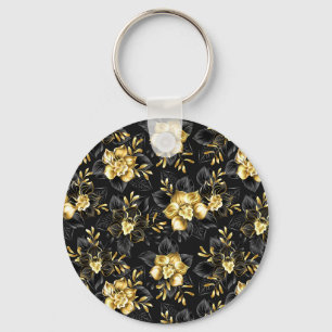 Naadloos met sieraden orchideeën sleutelhanger