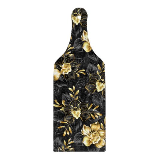 Naadloos met sieraden orchideeën snijplank (Voorkant)