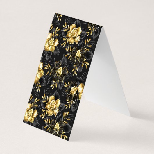 Naadloos met sieraden orchideeën visitekaartje (Achterkant)