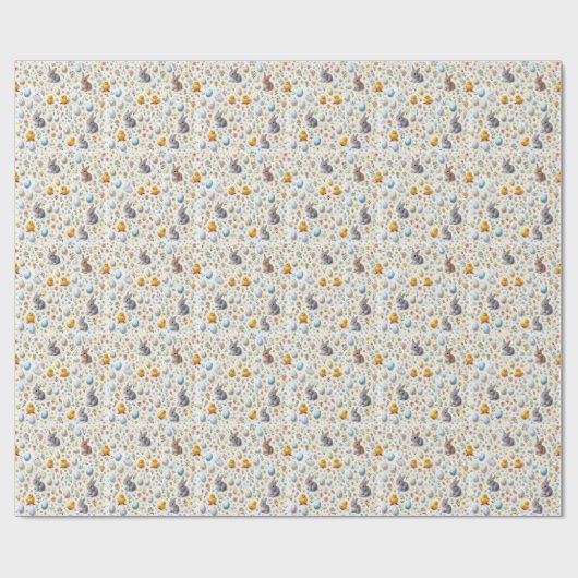 Naadloos Micro Ditsy Patroon - Klein Pasen Element Cadeaupapier (Vlak)