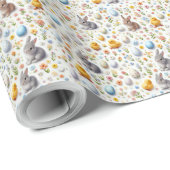 Naadloos Micro Ditsy Patroon - Klein Pasen Element Cadeaupapier (Rol Hoek)