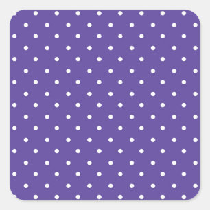 Naadloos middenpaars stippenpatroon vierkante sticker