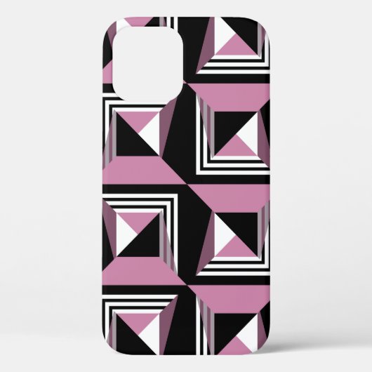 Naadloos modern vierkantspatroon Case-Mate iPhone case (Achterkant)