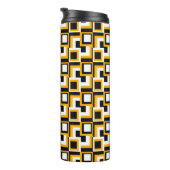 Naadloos modern vierkantspatroon thermosbeker (Geroteerd rechts)