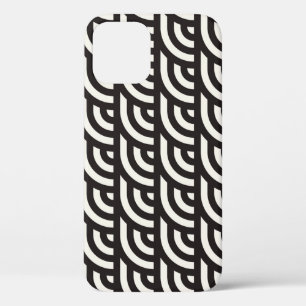 Naadloos monochroom geometrisch patroon. Abstracte Case-Mate iPhone Case