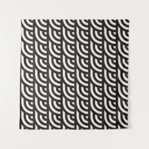 Naadloos monochroom geometrisch patroon. Abstracte Wandkleed