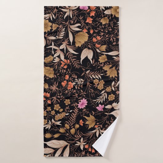 Naadloos mooi paislefloraalpatroon badhanddoek (Badhanddoek)