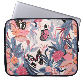 naadloos mooie heldere tropische kunst laptop sleeve