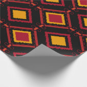 Naadloos motief batikpatroon van de kawung. Embroi Cadeaupapier (Hoek)