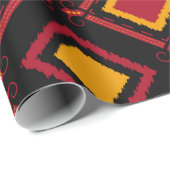 Naadloos motief batikpatroon van de kawung. Embroi Cadeaupapier (Rol Hoek)